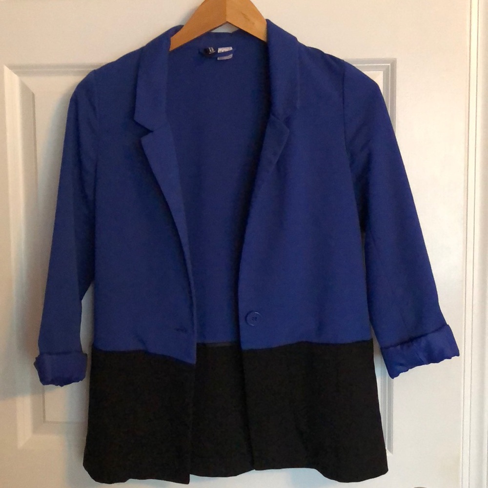 H&M color block blazer